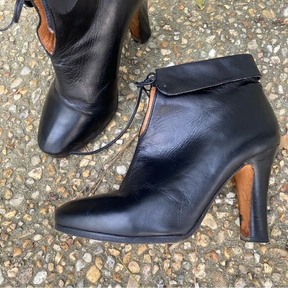 Vintage unusual ADRY made in ITALY ankle boots size 7 punk goth witchy fashion - Picture 2 of 7